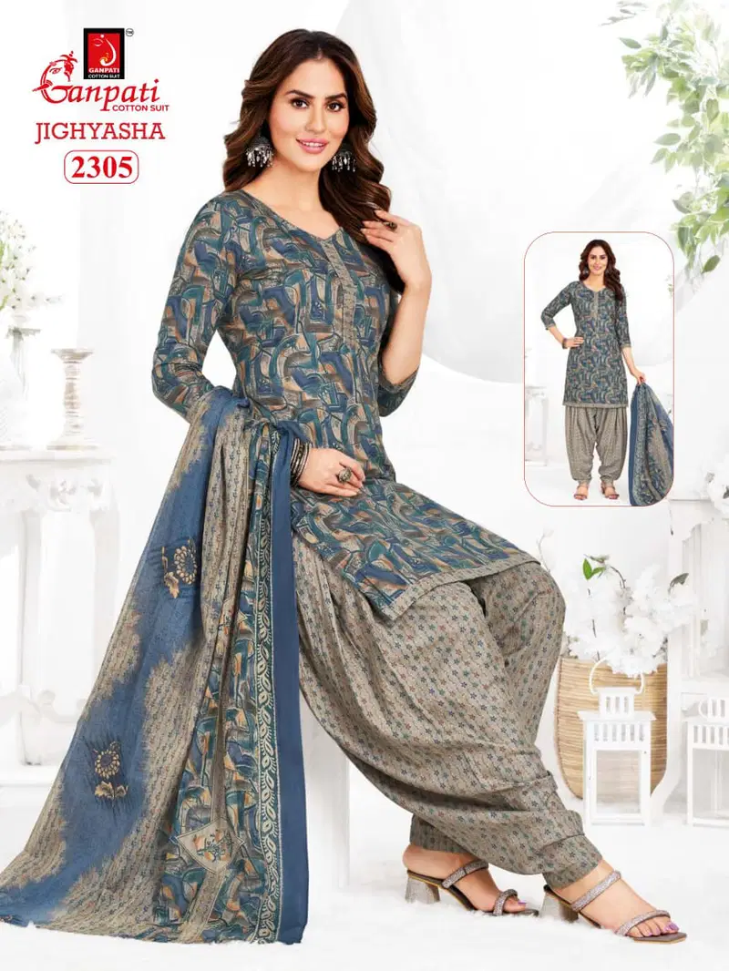 Jighyasha 23 By Ganpati Cotton Printed Dress Material Suppliers In India